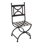 ΚΥΚΛΟΣ-3754 καρέκλα κήπου μεταλλική ΧΡΩΜΑ ΕΠΙΛΟΓΗΣ, 42x52xH92  